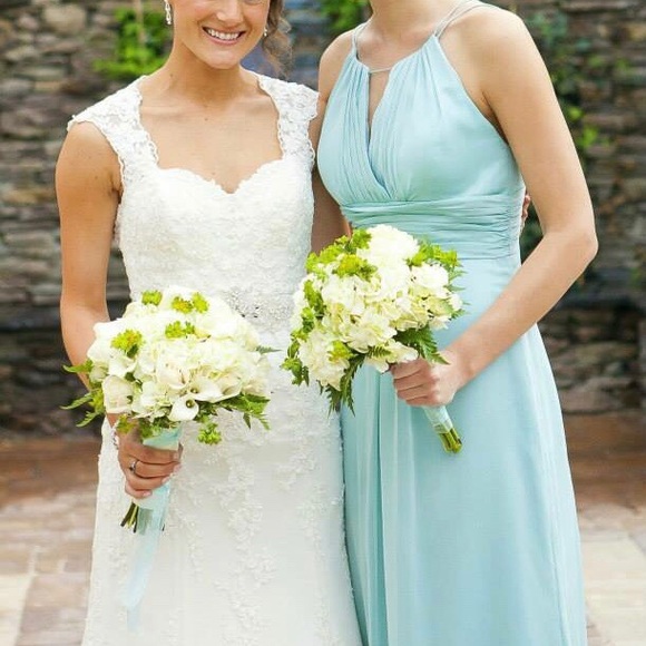 Beautiful Belsoie Seaglass Blue Gown! - Picture 2 of 6